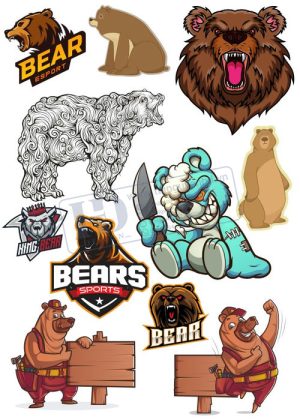 Bear, Vector Con Gấu 83