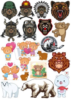 Bear, Vector Con Gấu 94