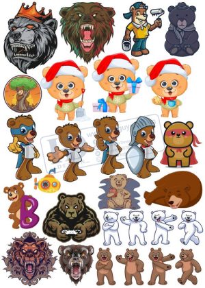 Bear, Vector Con Gấu 95