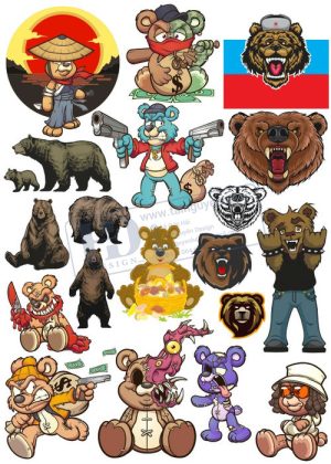 Bear, Vector Con Gấu 96