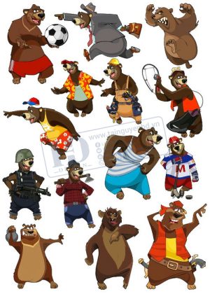 Bear, Vector Con Gấu 97