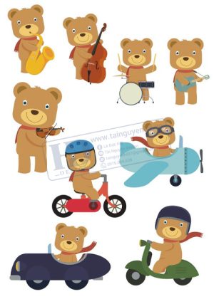 Bear, Vector Con Gấu 98