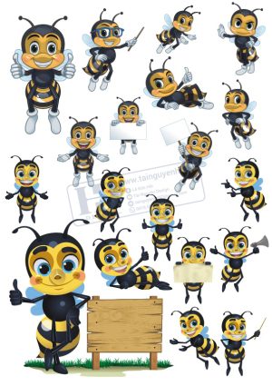 Bee, Vector Con Ong