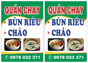 Biển Quán Chay Bún Riêu