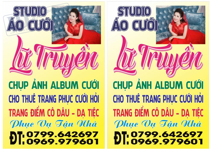 Biển Quảng Cáo Áo Cưới, Studio