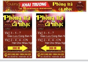 Biển Quảng Cáo Ca Nhạc Phòng Trà