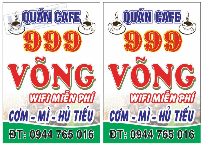 Biển Quảng Cáo Cà Phê Võng 999
