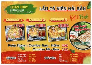 Biển Quảng Cáo Lẩu Cá Viên, Hải Sản
