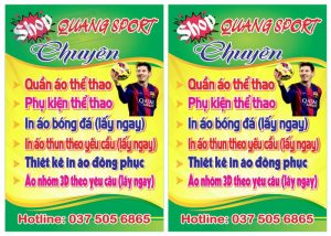 Biển Quảng Cáo Quần Áo Thể Thao