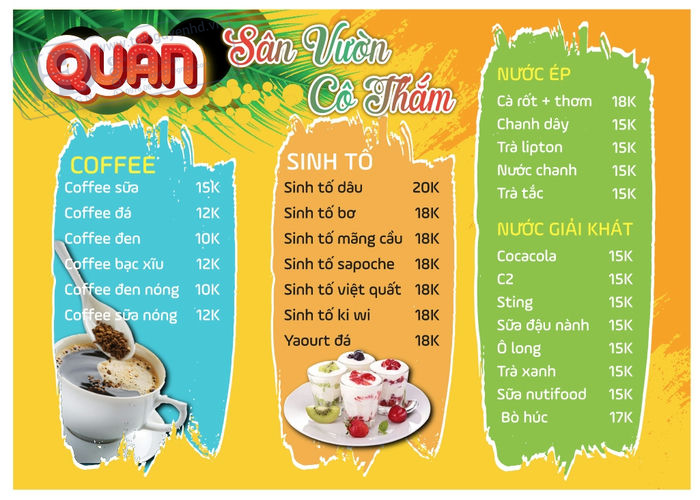 Cà Phê Sân Vườn Cô Thắm