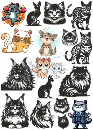 Cats, Vector Con Mèo, Con Mèo 24