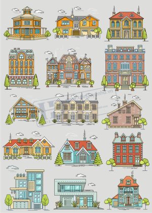 City, House, Vector Ngôi Nhà, Thành Phố  46