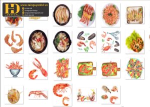 Con Tôm, Tôm Luộc, Tôm Hấp, Hải Sản PNG 2
