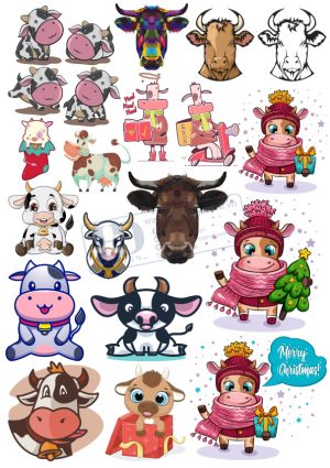 Cow, Con Bò, Vector Con Bò (12)