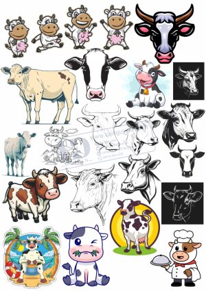 Cow, Con Bò, Vector Con Bò (3)