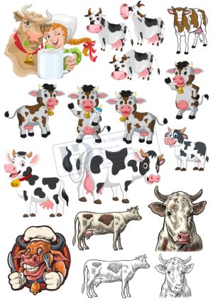 Cow, Con Bò, Vector Con Bò (5)