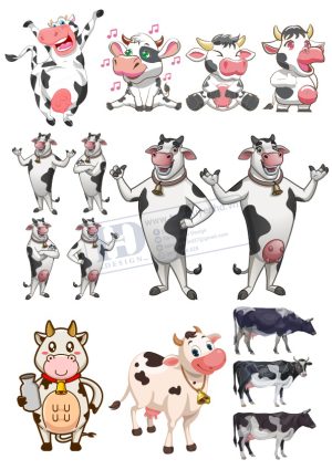 Cow, Con Bò, Vector Con Bò (7)
