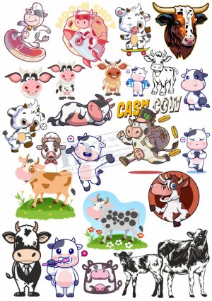 Cow, Con Bò, Vector Con Bò (8)