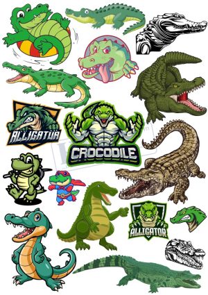 Crocodile, Cá Sấu, Vector Con Cá Sấu (1)