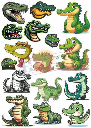 Crocodile, Cá Sấu, Vector Con Cá Sấu 11
