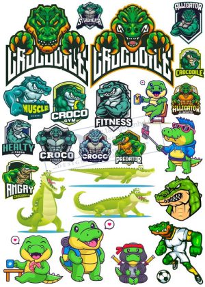 Crocodile, Cá Sấu, Vector Con Cá Sấu 17