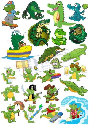 Crocodile, Cá Sấu, Vector Con Cá Sấu 20