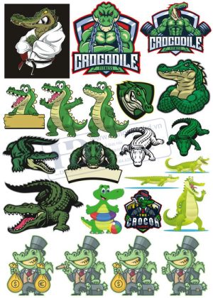 Crocodile, Cá Sấu, Vector Con Cá Sấu 22