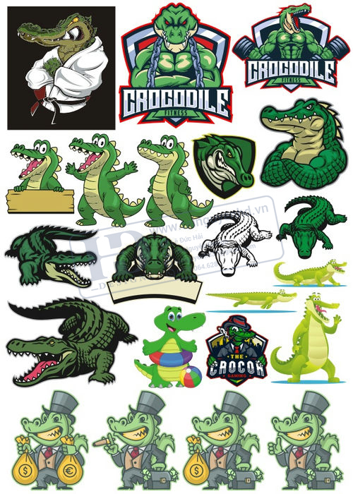 Crocodile, Cá Sấu, Vector Con Cá Sấu 22