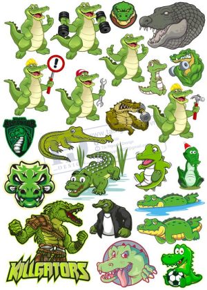 Crocodile, Cá Sấu, Vector Con Cá Sấu 23