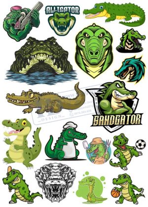 Crocodile, Cá Sấu, Vector Con Cá Sấu 26