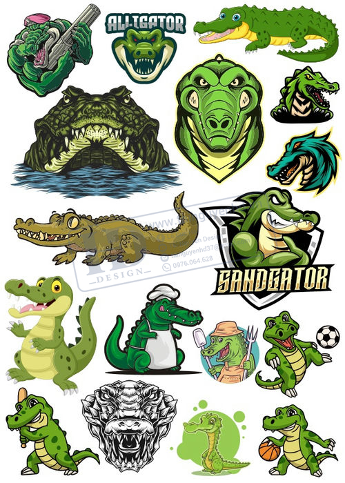Crocodile, Cá Sấu, Vector Con Cá Sấu 26