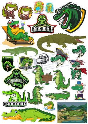 Crocodile, Cá Sấu, Vector Con Cá Sấu 27