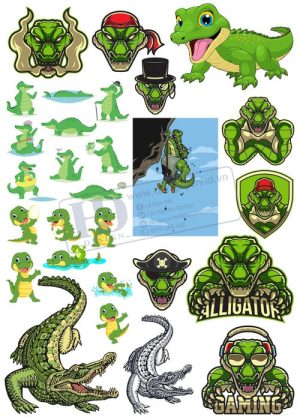 Crocodile, Cá Sấu, Vector Con Cá Sấu 29