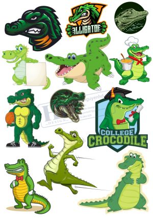 Crocodile, Cá Sấu, Vector Con Cá Sấu (3)