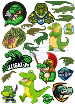 Crocodile, Cá Sấu, Vector Con Cá Sấu 30