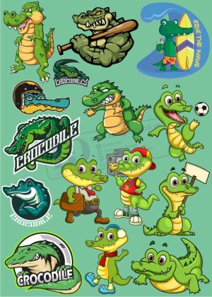 Crocodile, Cá Sấu, Vector Con Cá Sấu 34
