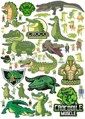 Crocodile, Cá Sấu, Vector Con Cá Sấu 35