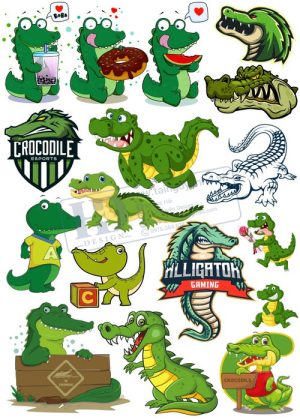 Crocodile, Cá Sấu, Vector Con Cá Sấu 36