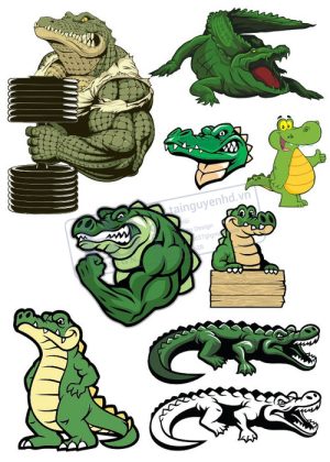 Crocodile, Cá Sấu, Vector Con Cá Sấu 37