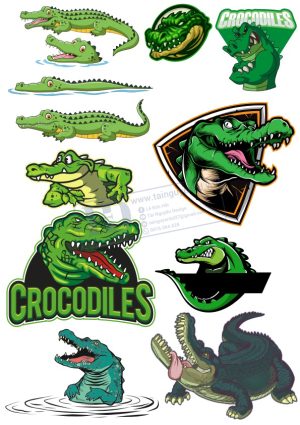 Crocodile, Cá Sấu, Vector Con Cá Sấu (4)