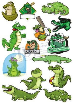 Crocodile, Cá Sấu, Vector Con Cá Sấu 41