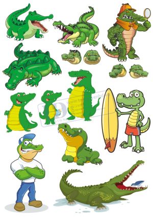 Crocodile, Cá Sấu, Vector Con Cá Sấu (5)