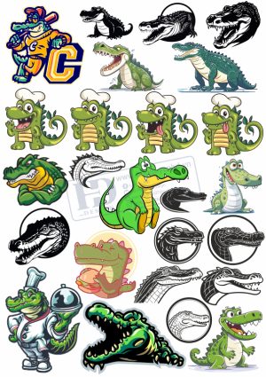 Crocodile, Cá Sấu, Vector Con Cá Sấu (6)