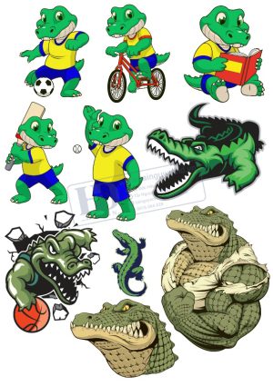 Crocodile, Cá Sấu, Vector Con Cá Sấu (7)