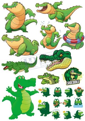 Crocodile, Cá Sấu, Vector Con Cá Sấu (8)