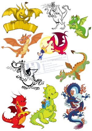 Dragon, Con Rồng, Vector Con Rồng (12)