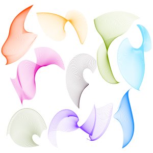 Đường cong uốn lượn, dạng sóng, vector (3)