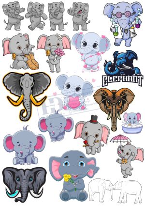 Elephant, Voi Con, Vector Động Vật
