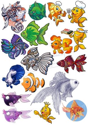 Fish, Con Cá, Vector Con Cá (1)