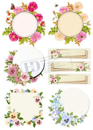 Flower, Frames, Vector Bông Hoa, Vòng Hoa 41
